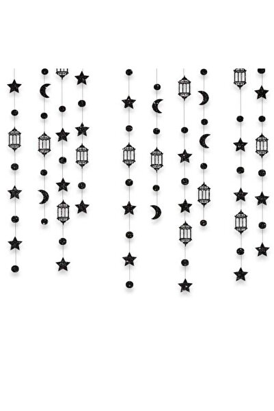 Laravel 5 Packs - Eid Mubarak Star Moon Lantern Ramadan Garland Hanging Ramadan Decoration Hanging Ornaments