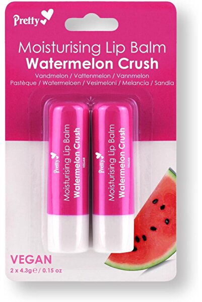Pretty مرطب شفاه بعبوة مزدوجة بنكهة البطيخ