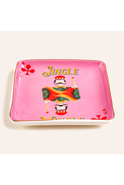 Zsa Zsa Zsu Luohu Porselen Tabak 12x12x2 Cm Pembe