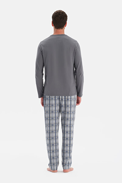 Dagi Crew Neck Long Sleeve Pajama Set