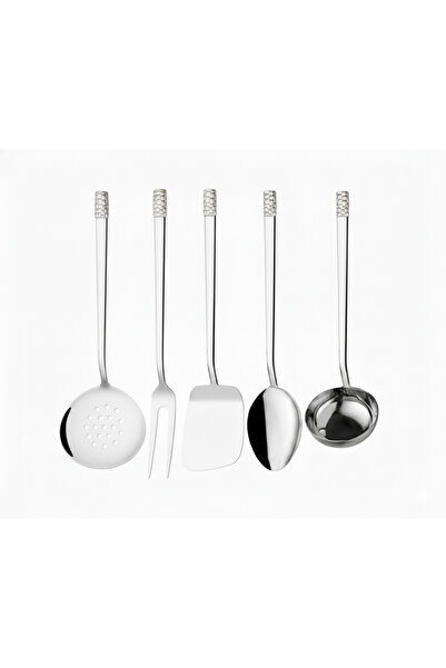 Arsel Mozaik Plain Serving Set 5 Pieces 304 Quality 3mm