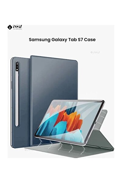 ineix غطاء ذكي مغناطيسي عالي الجودة مع حامل قلم لجهاز Samsung Galaxy Tab S7