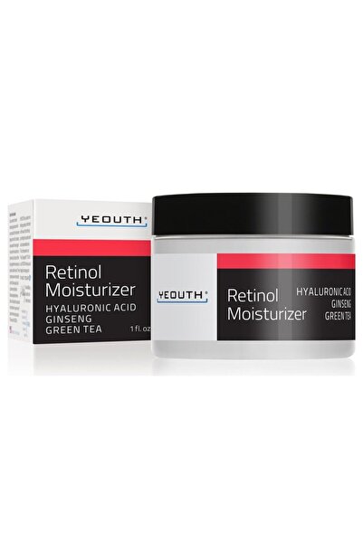 YEOUTH Retinol Moisturizer With Hyaluronic Acid, Ginseng, Green Tea, 1 oz