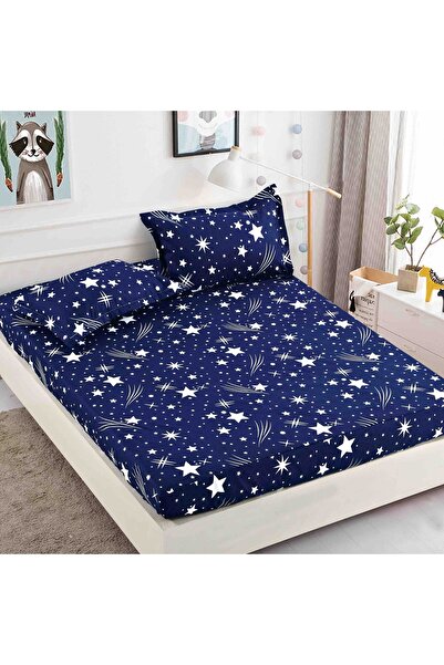 Inovius Husa de Pat cu Elastic din Finet + 2 Fete de Perna, Pat 1 Persoana, 90x200cm JJJ5239