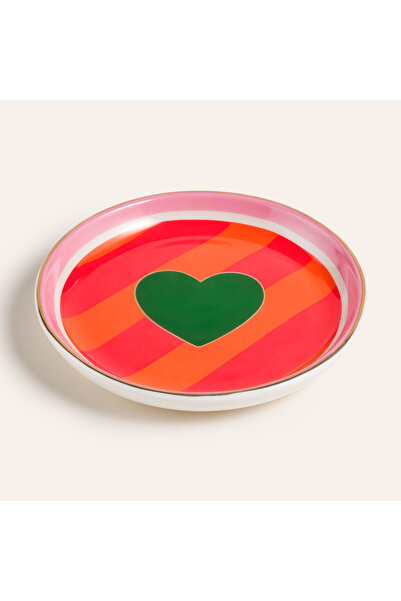 Zsa Zsa Zsu Luohu Porselen Tabak 10x10x1 Cm Renkli