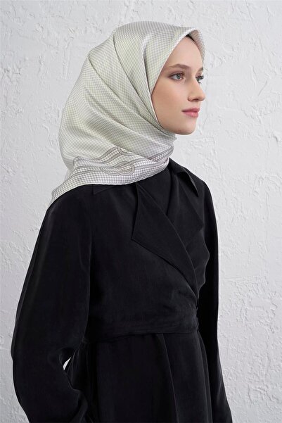 Armine Klasik Desenli Saf İpek Twill Eşarp 9404D 83