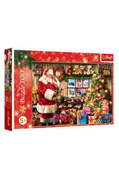 Trefl Vintage Christmas Puzzle Santa Claus with Toys (100 Pieces) -