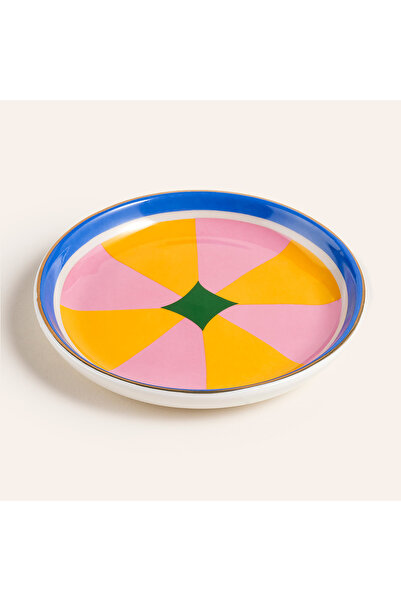 Zsa Zsa Zsu Luohu Porselen Tabak 10x10x1 Cm Renkli