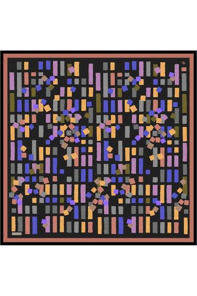 Armine Eșarfă Sura din mătase pură cu model geometric 9341D 57