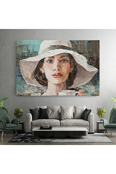Arthub Canvas Painting, Bedroom And Living Room, Women, White Lady
