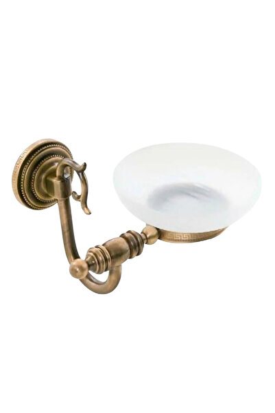 MegaVitrin حامل صابون زجاجي على شكل بجعة من النحاس الأصفر |   حامل صابون فاخر للحمام بطلاء عتيق من الفولاذ المقاوم للصدأ