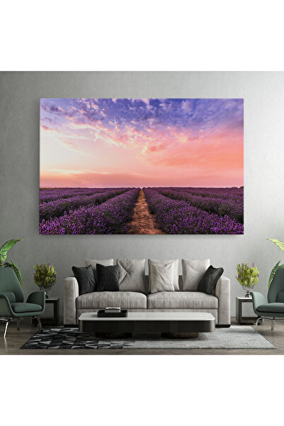 Arthub Canvas Painting, Bedroom And Living Room, Landscapes, Lavender Field