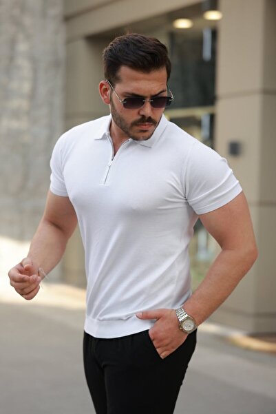 Silerra Ανδρικό κοντομάνικο μπλουζάκι με γιακά με φερμουάρ