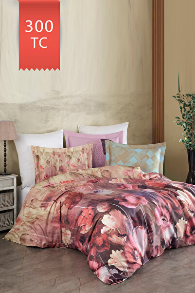 VAROL Royal Saten 300TC Nevresim Takımı (Çift Nevresimli) Family Size - MİRABLE