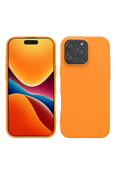 KWmobile Case for Apple iPhone 16 Pro Max, Orange, Silicone, KWM000022UL001C