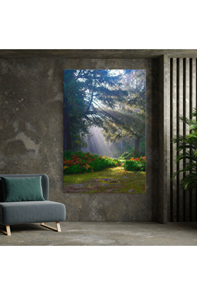 Arthub Canvas Painting, Bedroom And Living Room, Landscapes, Forest Light
