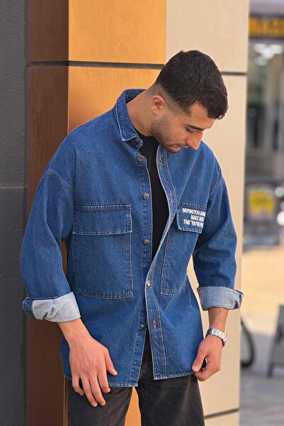 Rocqerx R-6006 Πουκάμισο τζιν με διπλή τσέπη