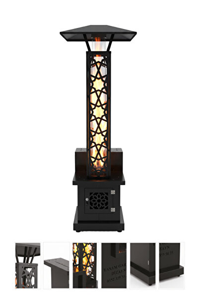 YAŞAM GARDEN DİZAYN Kule Lazer Kesimli Pelet Soba