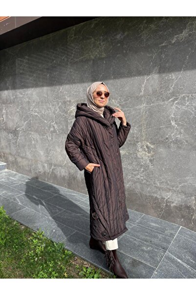 MissWhence V2810 Women's Coat with Snap Detail, Brown