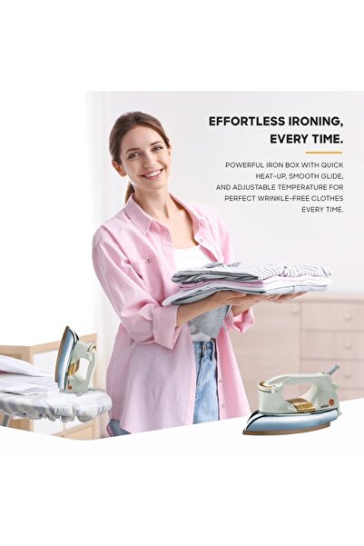 Sanford Dry ironing machine, professional iron, 1200W, SF20DI, non-stick gold ceramic coated soleplate