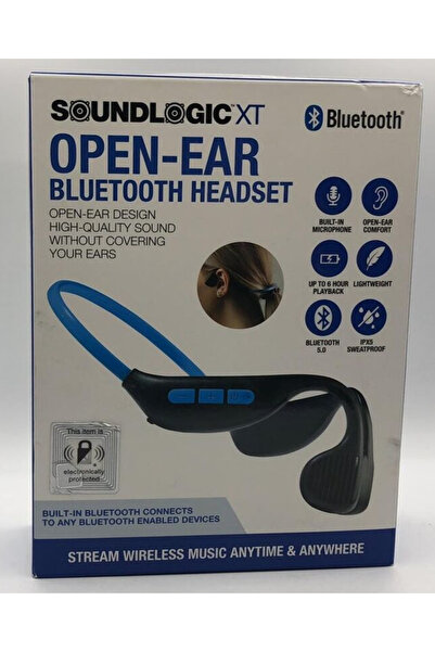 Soundlogic XT Open-Ear Bluetooth Headset ~ With Microphone~Up to 6 Hour Playback