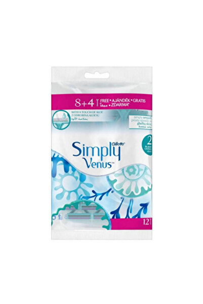 Venüs GI Razor Women's Venus Simply Pink 8+4 Pieces