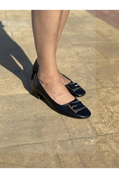 LOVE SHINE Leroliva Classic Matte Blunt Toe Short Heel Large Size Women's Shoes Large Size