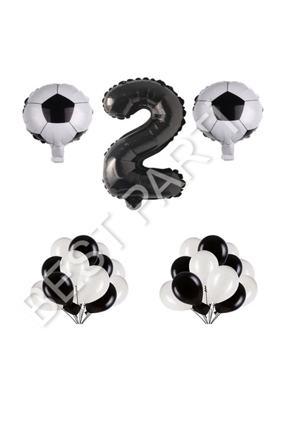 İSTOÇ PARTİ İstoç Football Ball Number Balloon Set Age 2
