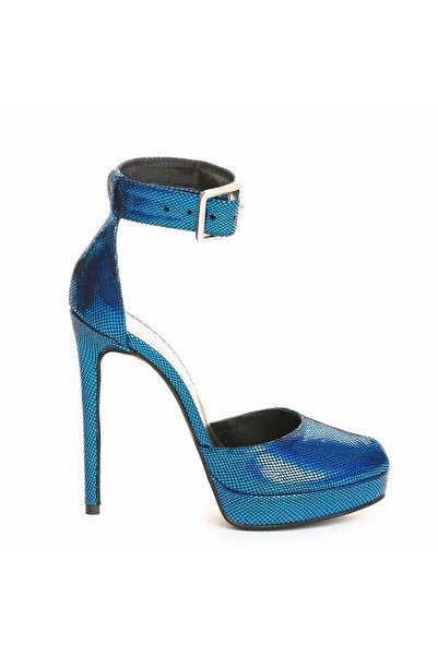 Vanilla Days Azure Serpent-Stiletto Sandals with 13cm Heel, Genuine Leather