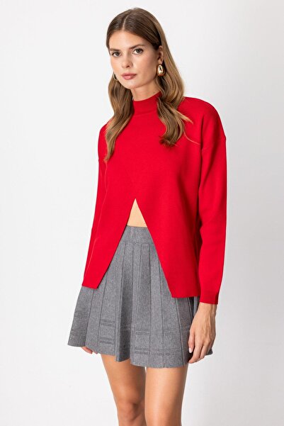 Onteks 65343 PULOVER CU GULER ÎNALT ȘI MÂNECĂ LUNGĂ ÎNCRACOATĂ