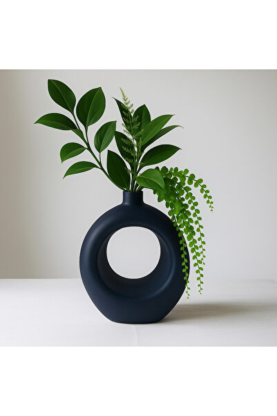 Homentum Velora | Vază decorativă circulară cu design nordic și finisaj mat