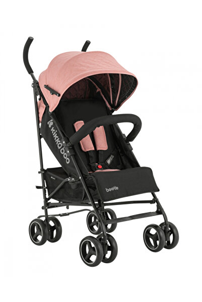 Kikka Boo KikkaBoo Beetle Pink Children's Sports Stroller with Adjustable Backrest, Removable Bumper, Folds
