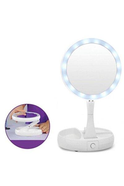 Mihai Oglinda Rotunda de machiaj AO 77900 pliabila cu LED