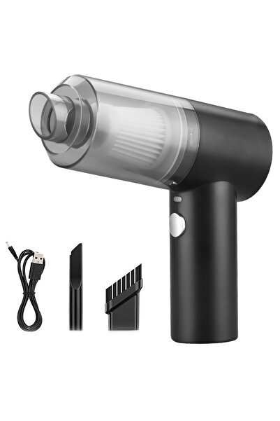 zola Aspirator auto portabil, 120W, ușor de utilizat, încărcare USB, 16x15x5,5 cm, negru