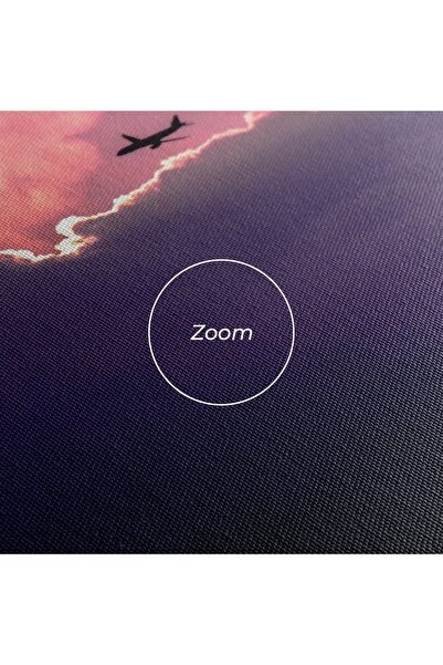 Arthub Canvas Painting, Bedroom And Living Room, Landscapes, Big Purple Cloud