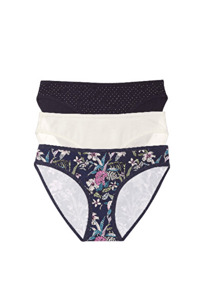 Henderson Women's Briefs 3-Pack Cotton & Elastane Everyday Panties Comfortable Breathable | Mi-Mi