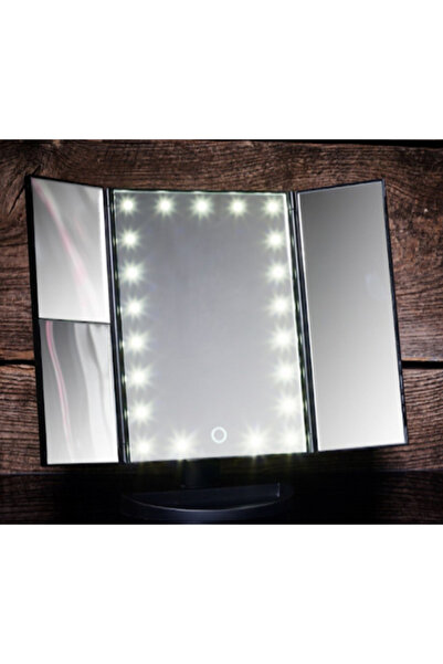 MOHAMED Oglinda cosmetica LED extensibila cu buton tactil