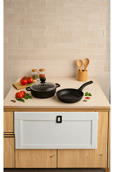 HASCHEF Elmas Basık Tencere - Kristal Tava 26 Cm