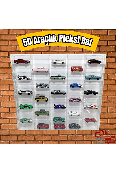 C&C Model Garage رف عرض من البليكسي جلاس بمقياس 1/64 يتسع لـ 50 سيارة، رف عرض دايروما، رف عرض من البليكسي جلاس للمقتنيات
