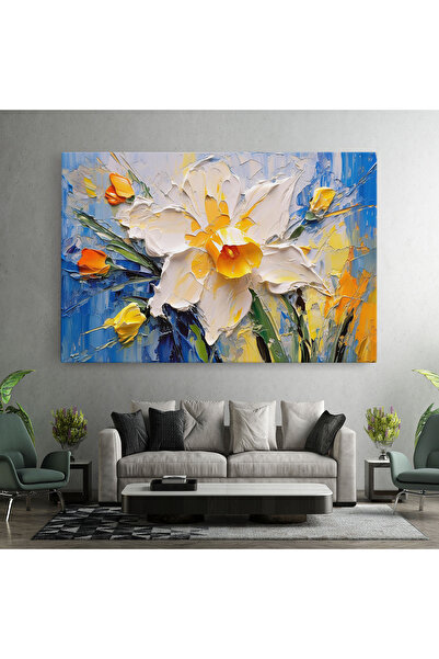 Arthub Canvas Painting, Bedroom And Living Room, Modern, Abstract Flower Art