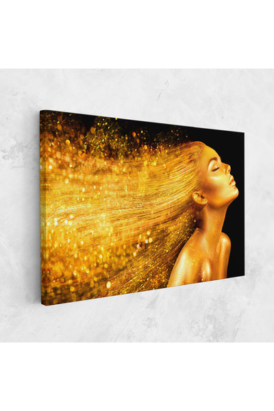 Arthub Canvas Painting, Bedroom And Living Room, Women, Golden Girl