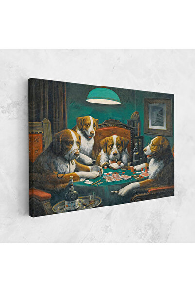 Arthub Canvas Painting, Bedroom And Living Room, Modern, Poker Game