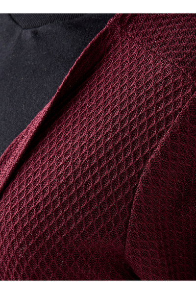 Ulla Popken Relaxed Fit Longline Textured Cardigan