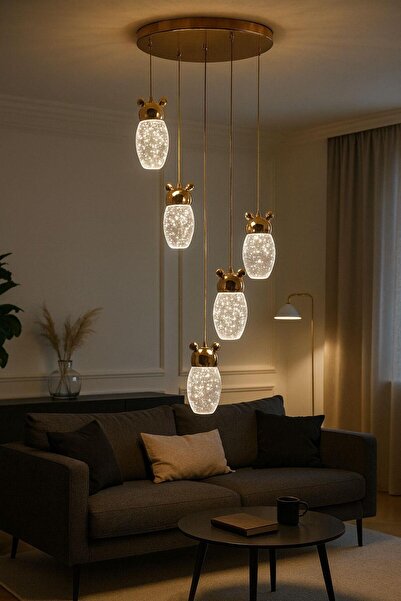 FERLUCE AVİZE KRISTAL MODERN AVİZE 1013-5