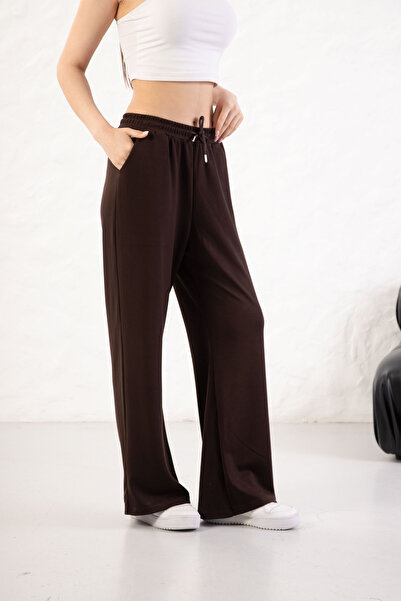 YusGos Women's Soft Textured Modal Fabric Wide Leg Palazzo Pants