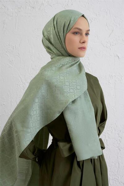 Armine Pamuk Floş Monogram Zincir Şal 1 51