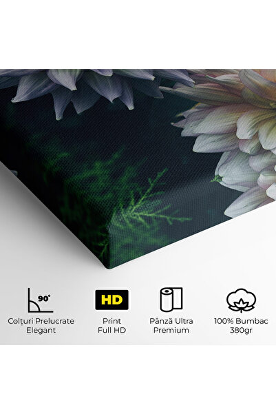Arthub Canvas Painting, Bedroom And Living Room, Flowers, Dahlia Flowers