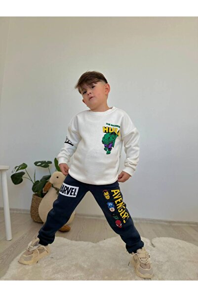 jeliboomkidswear طقم للأولاد مطبوع مكون من قطعتين