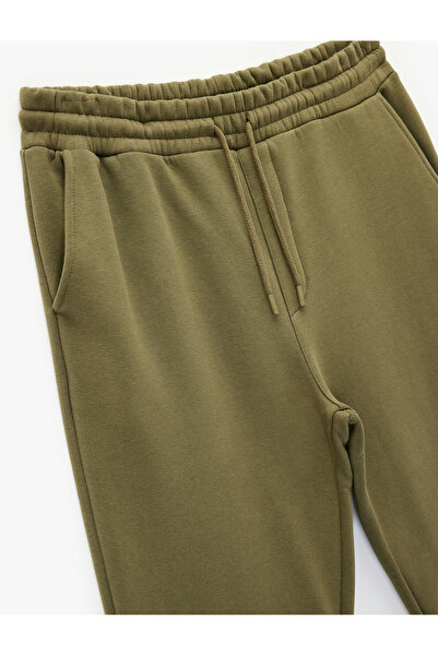 Koton Beli Lace-Up Fleece-Lined Pocket Detailed Jogger Winter Sweatpants