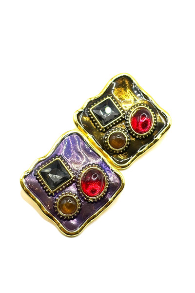 Nish&Chic Stone Vintage Earrings